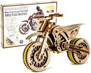 WOODEN.CITY Motocross 3D Motorcycle