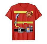 Boys girl men kid women's fireman firefighter lazy costume T-Shirt