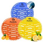 18 Pack Urinal Screen Deodorizer Mats, Long Bristle Anti-Splash & Anti-Clogging Urinal Mats Lasting Odor Freshener Urinal Cake –Ideal for Bathrooms, Restrooms, Offic