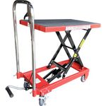 Pake Handling Tools - Hydraulic Lift Cart Lift Table, 500 Lbs. Capacity, 28" x 18" Platform, 9" to 28.5" Lift Height, Includes Rubber Anti-Slip Mat, Manual Scissor Lift Table