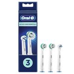 Oral-B Ortho Care Essentials Electric Toothbrush Head, 1 Interspace Brush and 2 Ortho Brush Heads for Teeth with Braces, Pack of 3, White