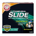 ARM & HAMMER Cat Litter, Clump & Seal Slide, Non-Stop Odour Control, 7 Days of Odour Control, Dust Free, Clumping Clay Litter, 9.1kg (Pack of 1)