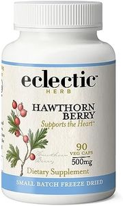 Eclectic Institute Raw Fresh Freeze-Dried Non-GMO Hawthorn Berry | Cardiovascular Support | 90 CT (500 mg)