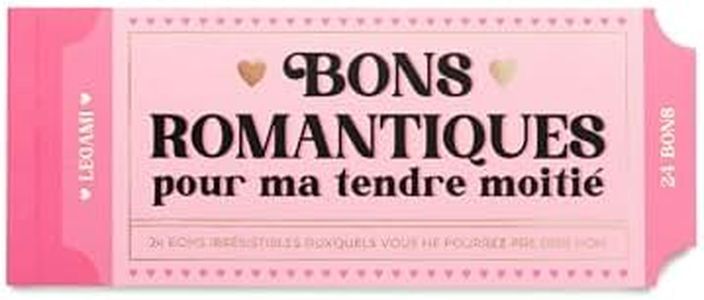 Legami - Carnet de 24 Bons Romantiques, Coupon Couple d'Amour, Idée Cadeau Romantique pour Saint Valentin Anniversaire, en Papier FSC