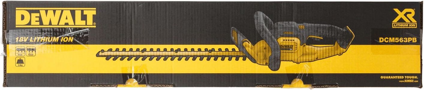 DEWALT 18V XR Cordless Hedge Trimmer – Bare Unit, Yellow