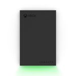 Seagate Game Drive for Xbox 2TB, External Hard Drive Portable, USB 3.2 Gen 1, Black with built-in green LED bar, Xbox Certified, Data Rescue Services (STKX2000403)