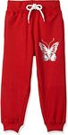 T2F Girls Slim Fit Track Pants(GLS-JOG-01_Red_11 Years-12 Years)