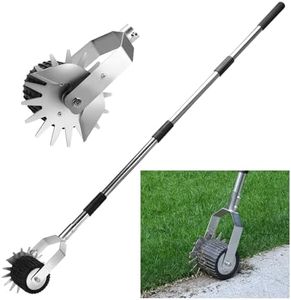 KYEEN-TOOLS Wheel Rotary Manual Edger Lawn Tool, Hand Edger Lawn Tool Made of Stainless Steel, Adjustable Length, Ideal for Precise Grass Trimming Along Sidewalks, Garden, Driveways, and Flower Bed