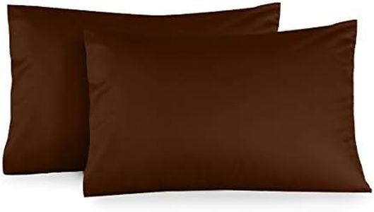 Royal Hotel Bedding Solid Chocolate 600-Thread-Count 2pc / Pair King Size 20" x 40" Pillowcases 100-Percent Cotton, Sateen, Pillow Cases
