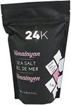 24K Himalayan Pink Sea Salt - 1 kg (2.2 lb) | Authentic, Incredible Taste, Fine Crystals Rich in Nutrients & Minerals, Bulk Resealable Bag (Fine)