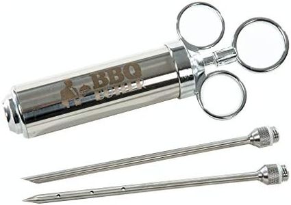 BBQ Butler Meat Injector - Turkey Injector - Flavor Injector - Marinade Meat Injector - Stainless Steel Marinade Injector - Meat Injector Syringe - Barbecue Tools