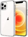 JETech Case for iPhone 12/12 Pro 6.1-Inch, Non-Yellowing Shockproof Phone Bumper Cover, Anti-Scratch Clear Back (Clear)