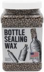 Blended Waxes, Inc. Bottle Sealing Wax 1 lb. Pastilles - Resilient and Versatile Bottling Wax For Wine, Beer, and Liquor Bottle Sealing - Seals Between 25-30 Bottles (Granite Pearl)