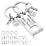 House Warming Gifts New Home Women Men Personalized Keychain Set for Couple Friends Family First Apartment Homeowner 2024 Housewarming Closing Moving in Welcome Presents for Real Estate Buyers, Home
