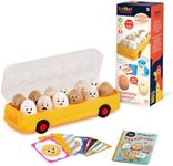 Battat Education – Egg Toys for Toddlers – Matching Eggs – Letter & Color Matching – Sorting Game – 18 Months + – EggXpress Yourself!