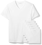 Amazon Essentials Men's 6-Pack V-Neck Undershirts, White, XX-Large