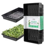 Hemlock Home Brewing 1020 Trays - Seed Starter Garden Plant Propagation Tray - Extra Strength - No Holes 5-Pack - Microgreens - Drip Tray…