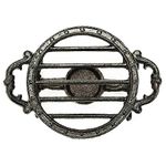 Sungmor Heavy Duty Cast Iron Teapot Dish Warmer Stable Holder for Tealight Stand | Tealight Warmer Decorative Stove for Villa Yard Balcony-Round