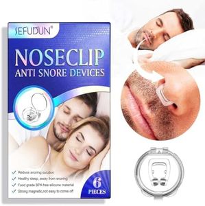 Anti-Snoring Nose Clip-Silicone Reusable Magnetic-Better Silent Sleeping Snore Solution-Nose Vent-Stop Snoring Device- Snore Relief-Natural Instant Snoring Aid-Anti-Snore Device-6 PACK