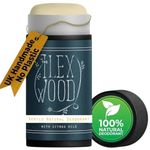 The Ilex Wood Natural Deodorant Stick 70ml – Handmade in UK, Vegan, Plastic Free, Aluminium & Toxin Free, Alcohol Free, Eco Friendly Cardboard Tube, Gentle Citrus Oils, Sodium Bicarbonate Free.