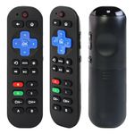 Upgraded 2-IN-1 Universal Remote with Volume Control for Roku Box/Now TV Box Remote Control, 2 IN 1 Replacement Remote for Now Box, with 9 IR Learning Keys (NOT Fit for any Stick)