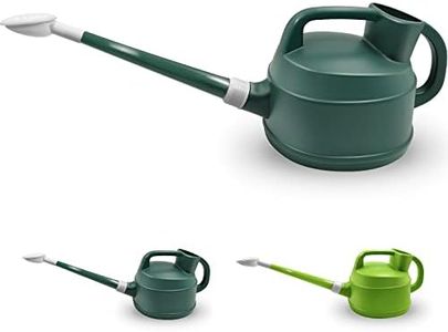 1 Gallon Watering Can for Outdoor Plants, Watering Can Indoor Plants with Removable Long Spout and Sprinkler Head, Plastic Large Watering Can for Garden Flowers Vegetables