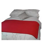 TOP 100% Waterproof Blanket Red/Gray Midsize 60x40 for Intimacy and Adult Play. Keeps Everything Dry No Matter How Wet It Gets! Ultra Soft Bed and Mattress Furniture Protector for People and Pets.