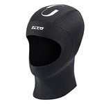 ZCCO Wetsuit Hood 3mm/5mm Thermal Neoprene Diving Hood Underwater Scuba Diving Hat for Snorkeling Surfing Winter Swimming Spearfishing (3mm, S)