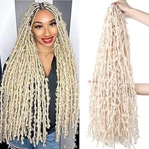 LMZIM 5 Packs 36 Inch Butterfly Crochet Hair for Black Women Faux Locs Pre looped Pre-twisted Braids (36 inch 5 pack, 613)