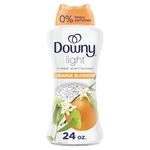 Downy Light Laundry Scent Booster Beads for Washer, Orange Blossom Scent, with No Heavy Perfumes, 680 Grams