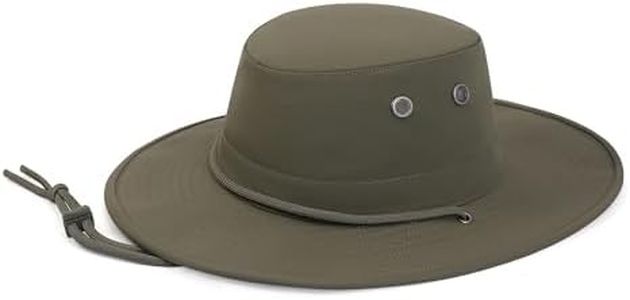 KANUT SPORTS Sanford Safari Sun Hat with Wide Brim for Men and Women, Water-Resistant Outdoor Fishing Hat with UV Protection for Hiking, Camping, Travel (Medium, Olive)