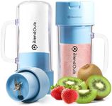 Personal Portable Blender For Shakes & Smoothies, Leakproof & Stylish Design Portable Mason Jar Shaker, Rechargeable Mini Blender For Shakes & Smoothies with 10-Blade Blending System 14oz