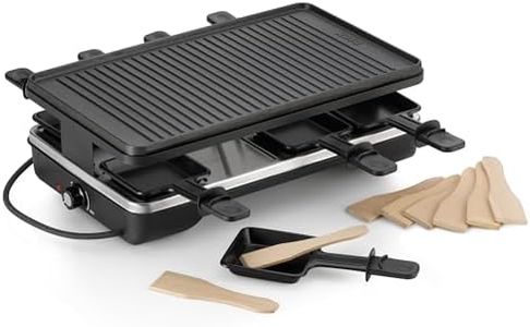 kela 64006 Raclette with Grill Plate for 8 People, Cast Iron, 1200 W, Geneva