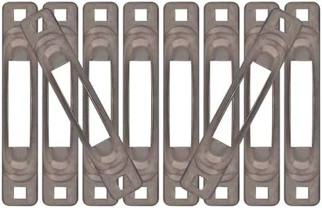 SNAP-LOC Unfinished E Track Tie Down Anchors, Heavy Duty E Track Single Slot Anchors, 10 Gauge Bare Steel, Compatible with SNAP-LOC E Track Hook Strap & Other Accessories, Made in USA, 10 Pack