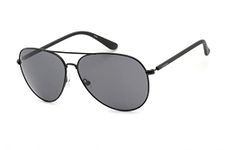 Calvin Klein 001 Aviator Sunglasses, Black/Black, 60mm, 13mm, 140mm