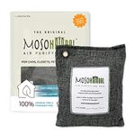 Moso Natural Air Purifying Bag 200g. A Scent Free Odour Eliminator for Cars, Closets, Bathrooms, Pet Areas. Premium Moso Bamboo Charcoal Odour Absorber. (Charcoal Grey)