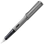 LAMY AL-star graphite - Fountain Pen with ergonomic grip & black Left-Handed steel nib (LH) in size M - lightweight aluminum body - including LAMY T 10 blue cartridge