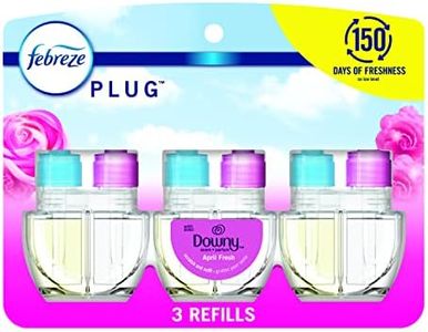 Febreze Odor-Fighting Fade Defy PLUG Air Freshener Refill, Downy April Fresh, (3) .87 fl. oz. Oil Refills
