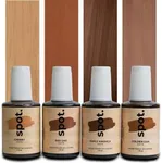 Wood Touch-Up Paint Kit – 4 Brush-On Bottles (Red Oak, Early America, Golden Oak, Cherry) | Mix & Match for Custom Wood Color and Scratch Repair - Interior/Exterior Use - 4 fl oz.(120ml) by Spot