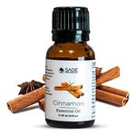 Sage Apothecary 100% Pure & Natural Cinnamon Essential Oil for Helps to Hair Growth, Skin, Face, Acne care, Aroma Oil for Diffuser, Home Fragrance - 15 ml