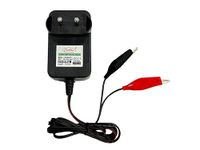 Callsa 6V 3Amp Fast Battery Charger for Toys, Emergency Lights, Security Device and More, 6V SMPS Battery Charger with Auto Cut, 7 AH Battery Charger (Black)