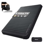 KingCamp Self Inflating Sleeping Pad, R 7.9 Air & Foam Camping Mattress 2 Person, 3" Thick Full Size Double Sleeping Pad with Pump Sack for Camp Tent Outdoor Car, PVC Free (Black)