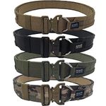 AYIN TACTICAL Belt Quick Release Rigger MOLLE Belt 1.5 inch Inner & 2 inch Outer Range Tactical Heavy Duty Belt, Multicam, LG-XL