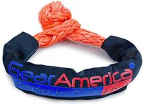 GearAmerica Synthetic Soft Shackles 1/2” Orange – Made in The USA – 45,000 lbs (22.5 US Tons) Strength – for Off-Road Recovery, Towing & More – Stronger Than Steel D Rings – Bag Included