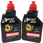 Motul Gear 300 75W90 Synthetic Transmission and Differential Fluid - Liter - 2 Pack