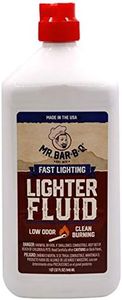 1 Quart Bottle Lighter Fuel, Fast Lighting Lighter Fluid, Clean Burning, Charcoal Lighter Fluid, Perfect for Starting Outdoor Charcoal & Wood Fires, BBQ Grill, Grilling Essentials by Mr. Bar-B-Q