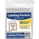 C-Line-70443 Self-Adhesive Labeling Pockets, Pack of 25, 3-1/2 x 2-3/4 in