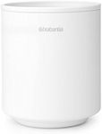 Brabantia - Mindset Toothbrush Holder - for Multiple Toothbrushes - Non Scratching - Easy to Clean - Corrosion Resistant Metal - Bathroom Accessory - Organiser - Fresh White - 9.4 x 8.1 x 8.1 cm