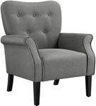 Yaheetech Modern Armchair, Mid Cent