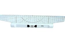 M + R 715300000 Rolling Ruler 30 cm acryl gals Protractor Magnifier